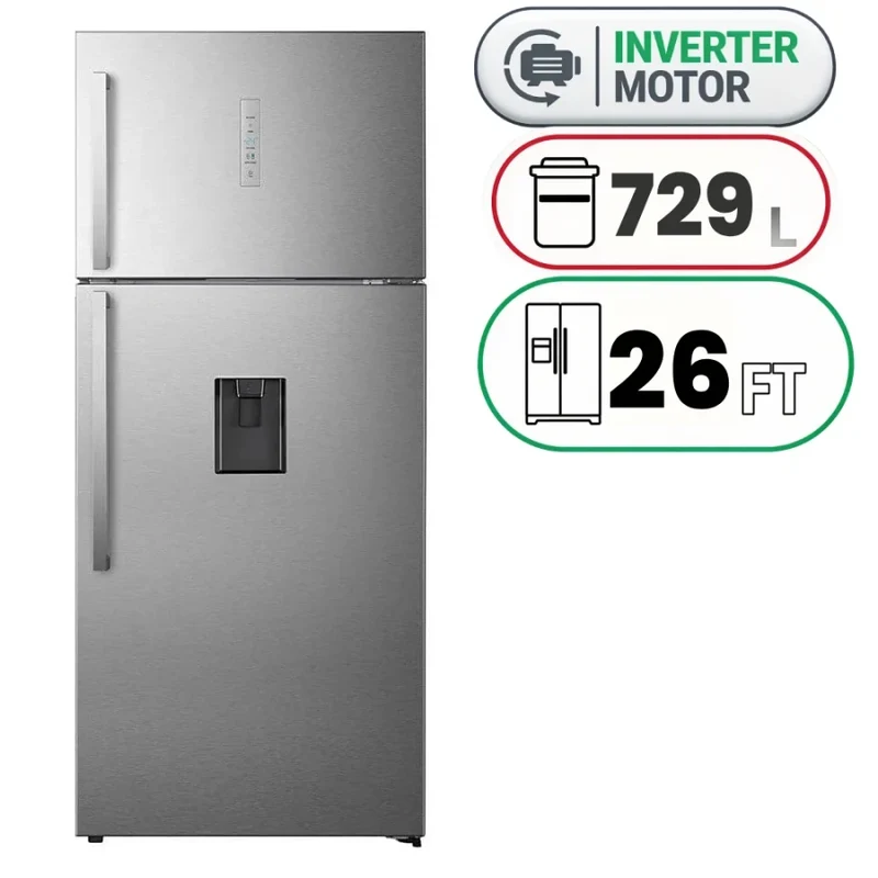 ثلاجة 729 لتر 26 قدم إنفرتر فضي Refrigerator 729 L 26.0 Ft Inverter Silver RT729N4WSU