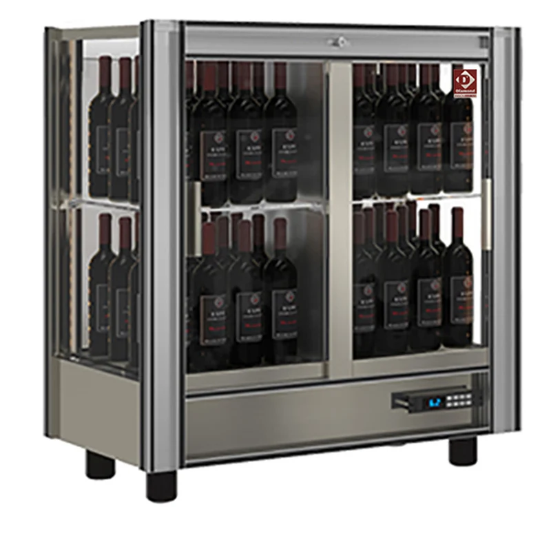 Weinkühlschrank mit Glastüren für 64 Flaschen , 216 Liter, PVV-3-R6