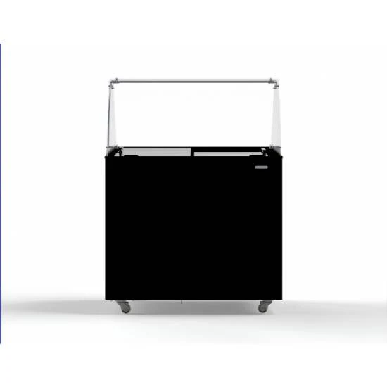 Speiseeisvitrine Corsica, schwarz, 6x5 Liter
