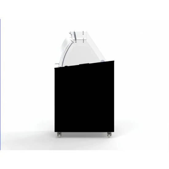 Speiseeisvitrine Corsica, schwarz, 6x5 Liter