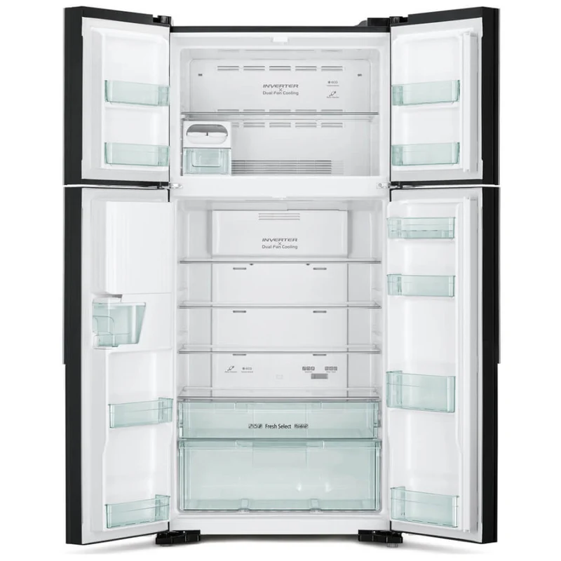 ثلاجة هيتاشي بأربعة أبواب-جوزي - R-W760PUQ7 GBW Hitachi 4-Door Refrigerator R-W760PUQ7 GBW