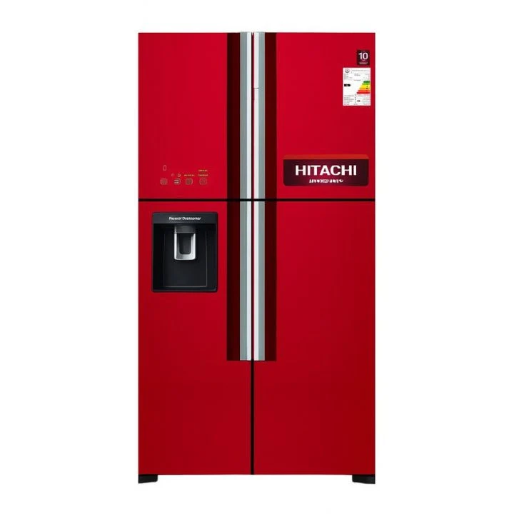 ثلاجة هيتاشي بأربعة أبواب R-W760PUQ7 GRD Hitachi 4-Door Refrigerator R-W760PUQ7 GRD