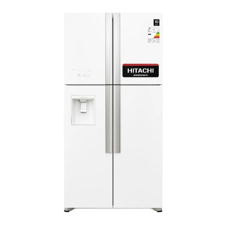 ثلاجة هيتاشي-ابيض - بأربعة أبوابR-W760PUQ7 GPW Hitachi 4-Door Refrigerator R-W760PUQ7 GPW