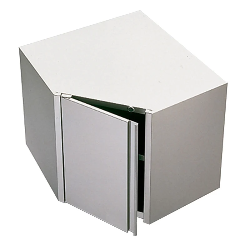 Gastro Eckhängeschrank aus Edelstahl , 800x800 mm, PSCA80/B