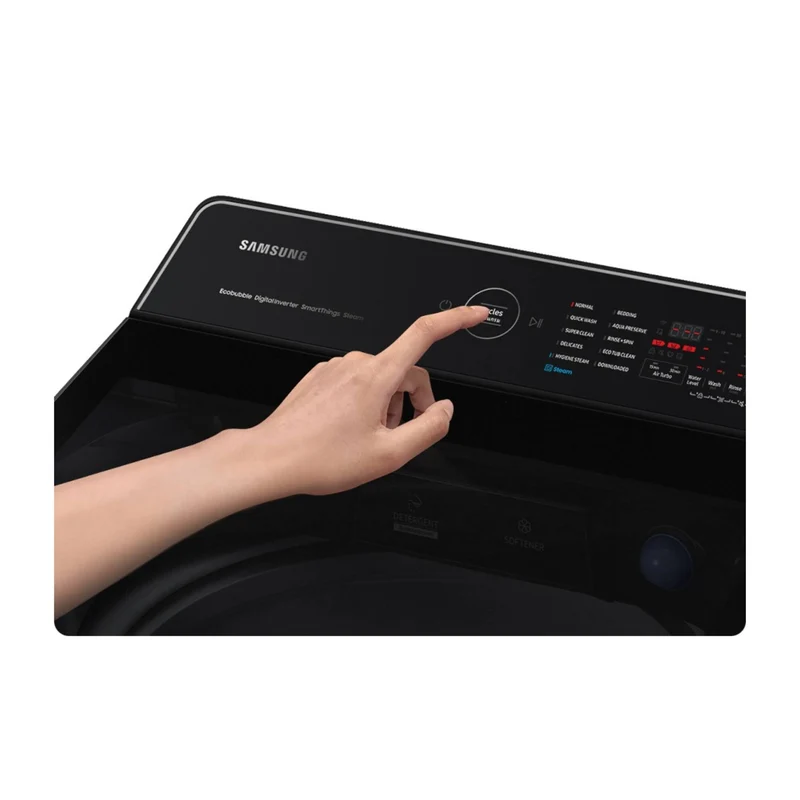 غسالة سامسونج Samsung التايلندي حجم 19كيلو موديل WA80F19S8BRQ