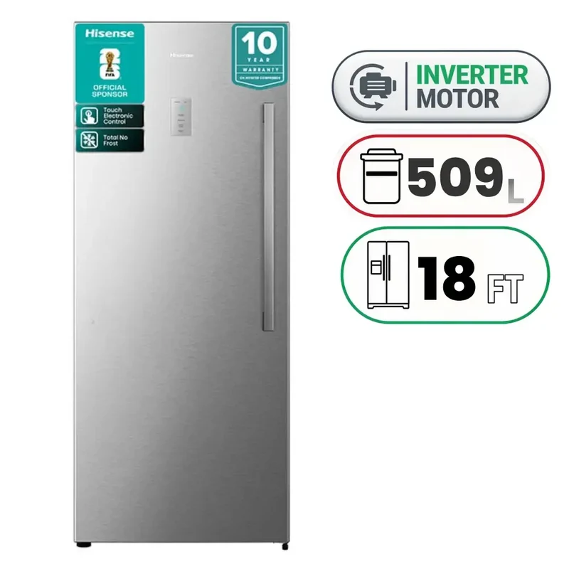 FV3N509NAI فريز+ثلاجة هايسنس 509 لتر