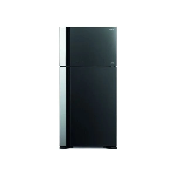 ثلاجة هيتاشي بابين - 27قدم - R-VG760PUQ7 - اسود زجاجي
