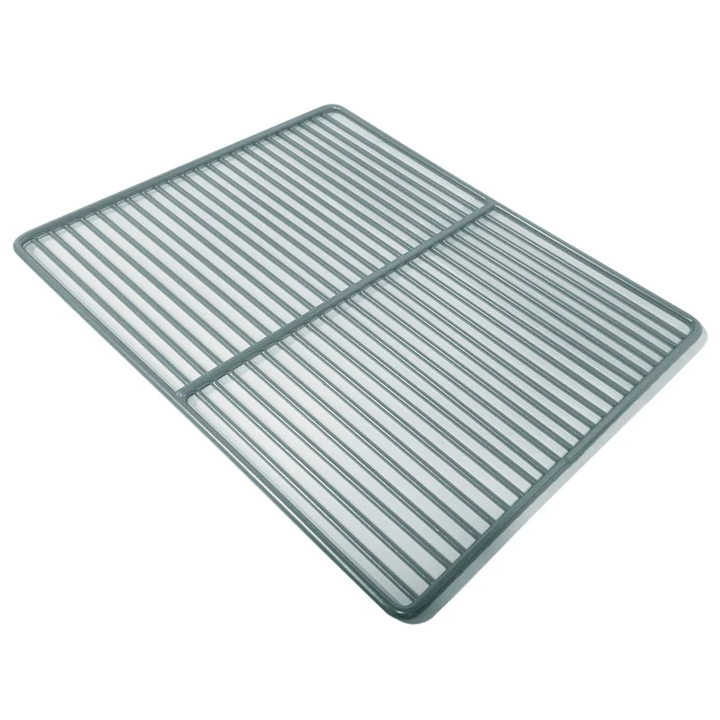 Auflagerost rilsanbeschichtet 600 x 400 mm , Bäckernorm für Pizzakühltische, PLGP-64