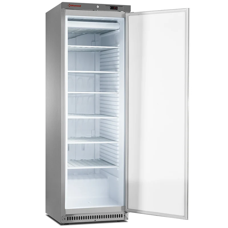 Gastronomie Umluftkühlschrank 400 Liter , Edelstahl, PFV402-R6X