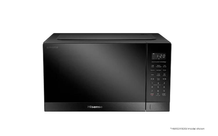 ميكروويف هايسنس – 34 لتر – 1000 واط – ستانلس ستيل Microwave - 34 Liters - 1000W - Stainless Steel