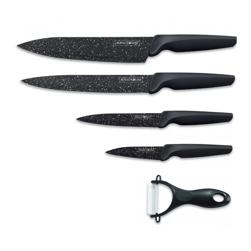 Messerset (4-teilig + Schäler) Royalty Line mit Marmorbeschichtung