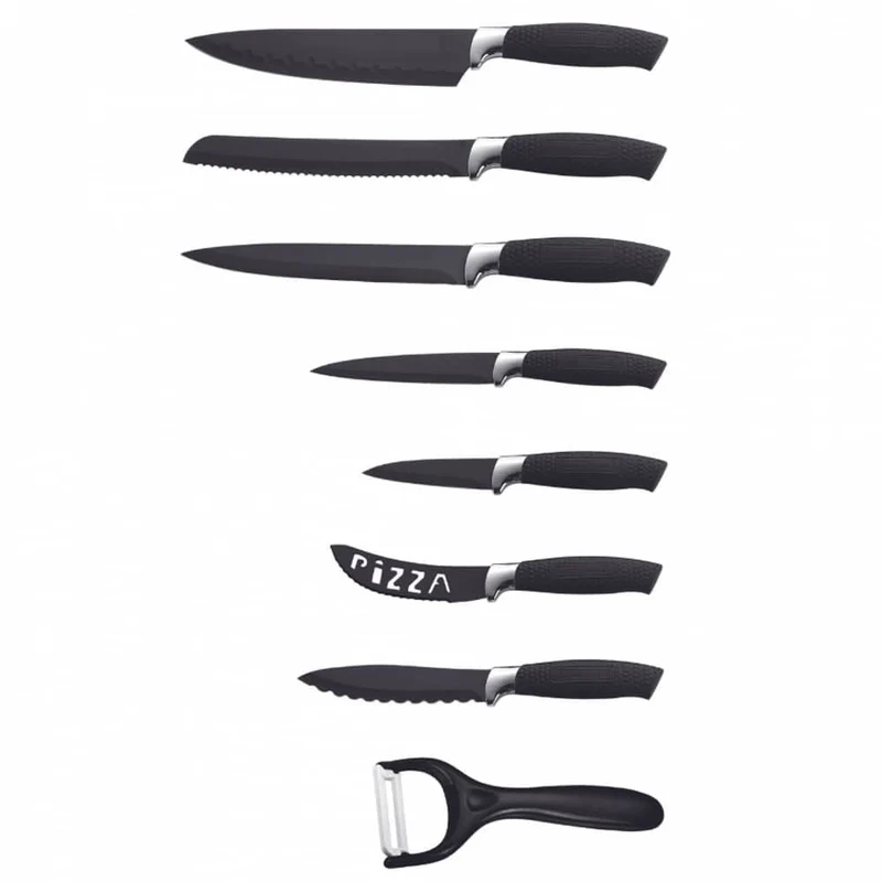 Messerset (7-teilig + Schäler) Royalty Line mit Marmorbeschichtung