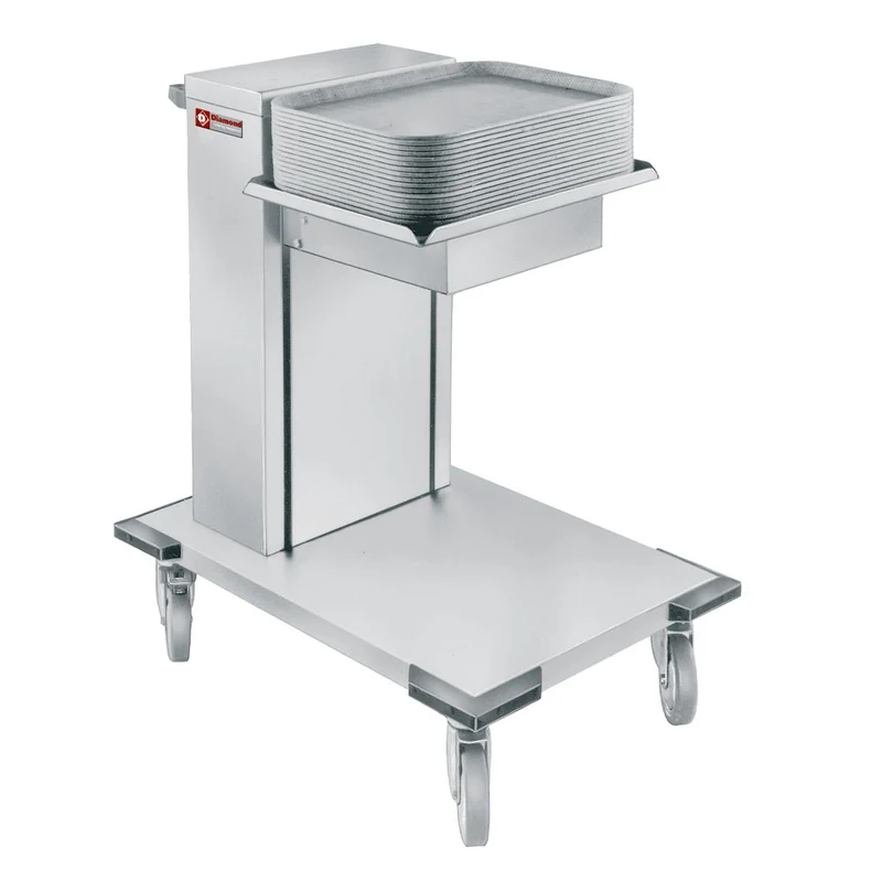 Federgelagerter Tablettstapler aus Edelstahl, OX-MS