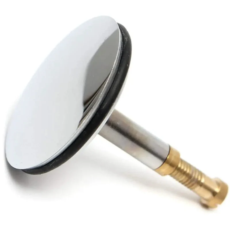 Heavy Duty Solid Brass Bathtub Stopper With Flat Seal Pop Up Drain Plug For Standard Bathroom Tubs Delivers Knockout Fit Smooth Operator Glide And Hella Durable Zero Drip Performance Guaranteed