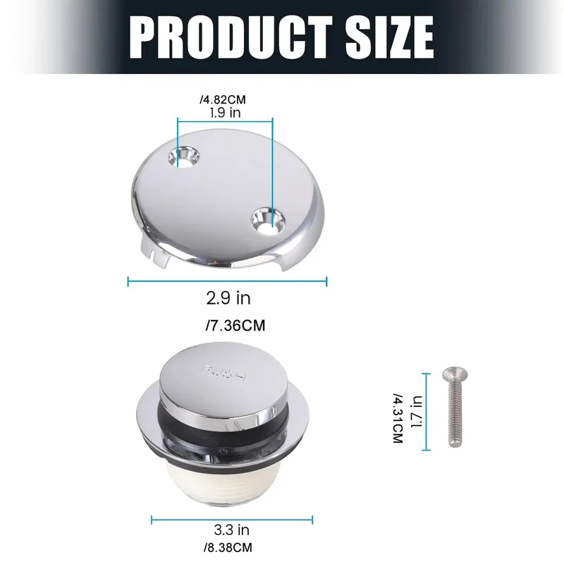 Heavy Duty Stainless Steel Bathtub Drain Replacement Assembly Straight Up Durable No Clog Nonsense Smooth Water Flow Rust Resistant Easy Snap Install Goes The Distance