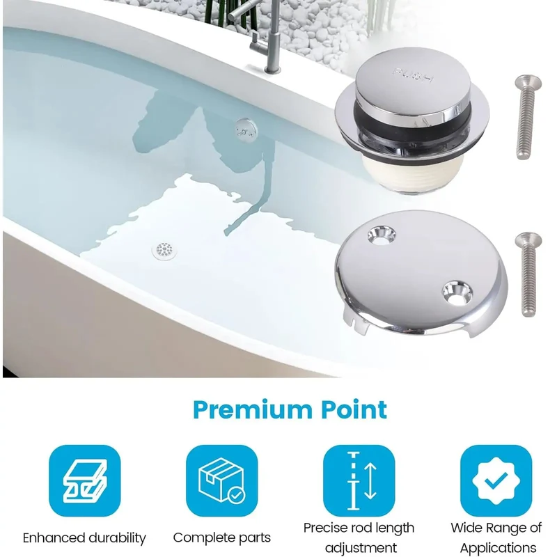 Heavy Duty Stainless Steel Bathtub Drain Replacement Assembly Straight Up Durable No Clog Nonsense Smooth Water Flow Rust Resistant Easy Snap Install Goes The Distance