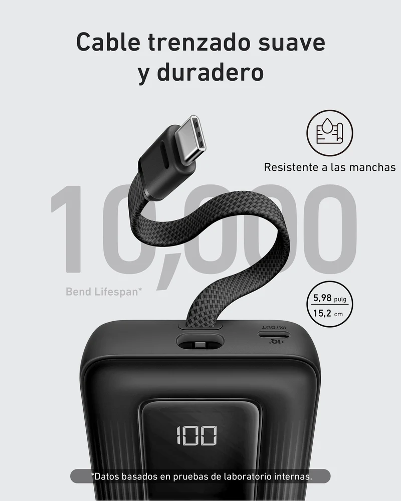 Anker Zolo Power Bank de 20,000 mAh y 30W