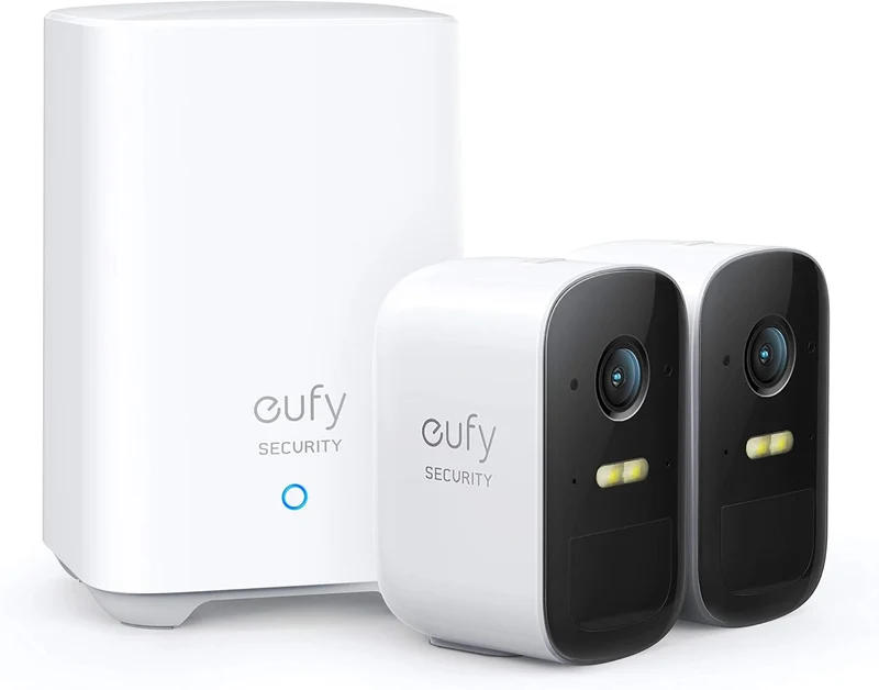 eufy Security, eufyCam 2C Kit de 2 cámaras, sin cuota mensual