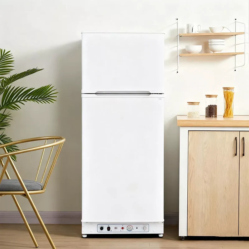 SMAD 390L 2-Way Absorption Fridge – Propane & 220V Off-Grid RV / Camper / Cabin Refrigerator with Freezer