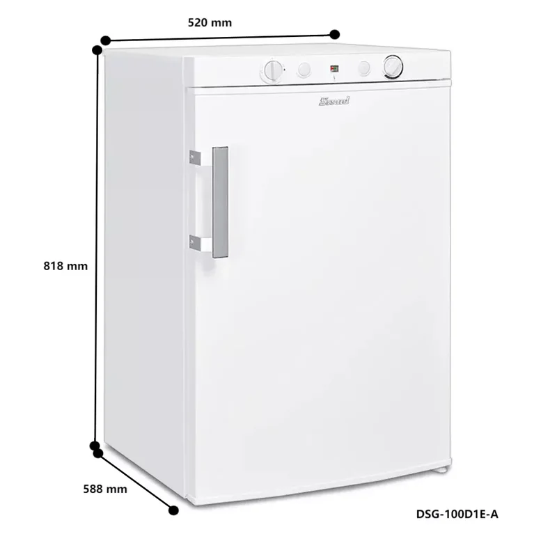 SMAD 100L 3-Way Fridge Freezer for Campervans, Caravans & Motorhomes | AC/DC/Propane Absorption Refrigerator