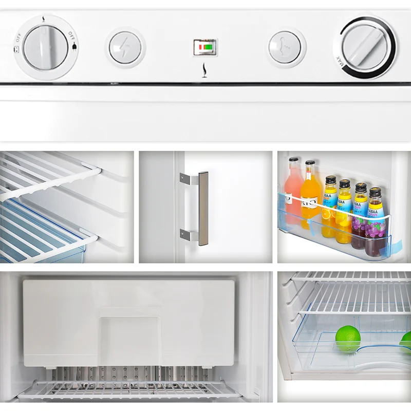 SMAD 100L 3-Way Fridge Freezer for Campervans, Caravans & Motorhomes | AC/DC/Propane Absorption Refrigerator