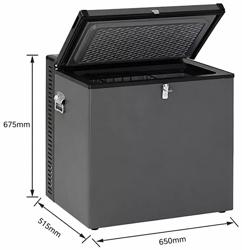 Smad 70L Portable Gas Freezer – Triple Power (LPG, AC, DC), Silent & Eco-Friendly, Ideal for Camping, RV & Outdoor Adventures
