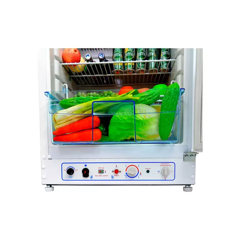 SMAD 190 Dual Power Fridge Freezer – LPG & Electric, Silent & Energy-Efficient for RVs, Cabins, and Off-Grid Living