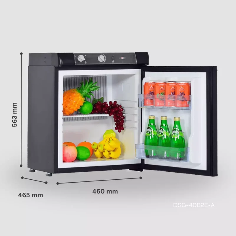 SMAD 40L 3-Way Mini Fridge – AC/DC/Propane Portable Off-Grid Fridge for RV, Camping & Travel