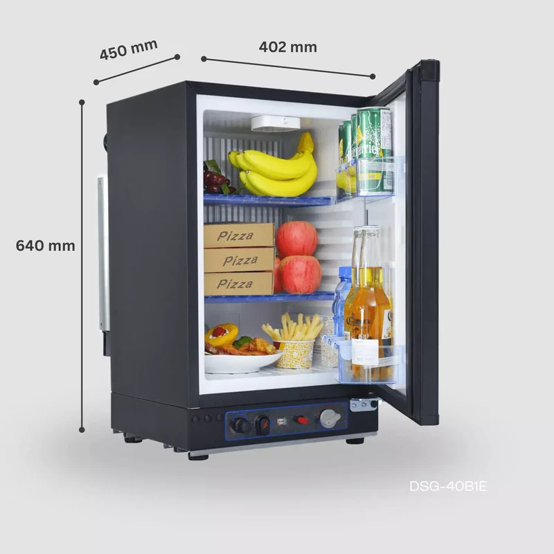 SMAD 40L 3-Way Mini Fridge – AC/DC/Propane Portable Off-Grid Fridge for RV, Camping & Travel