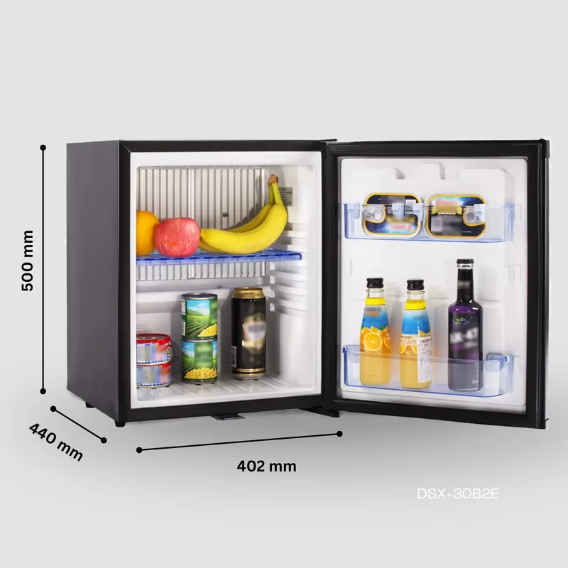 Smad Mini Absorption Fridge 30L – Compact & Lightweight, Silent Operation, With Lock – 12V DC / 230V AC – For Truck, Cabin, Office, Static Camping, Outdoor Use – 0–10°C
