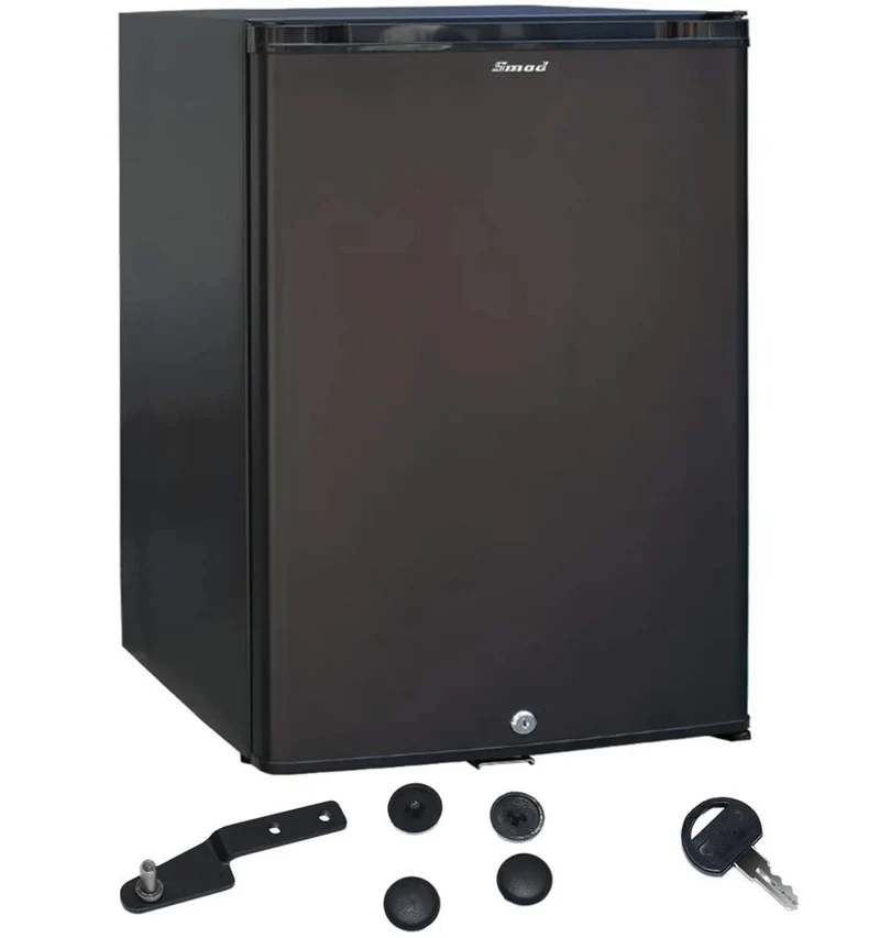 Smad Mini Absorption Fridge 30L – Compact & Lightweight, Silent Operation, With Lock – 12V DC / 230V AC – For Truck, Cabin, Office, Static Camping, Outdoor Use – 0–10°C