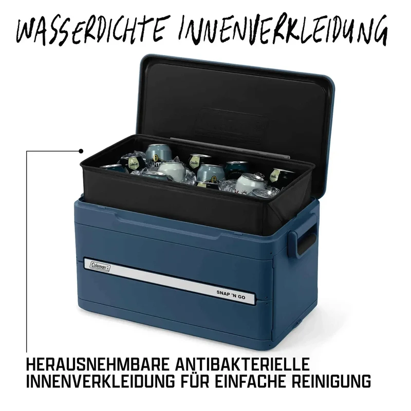 Coleman Snap ‘N Go 35QT | 33 Liter faltbare Kühlbox | 2 Tage Kühlung