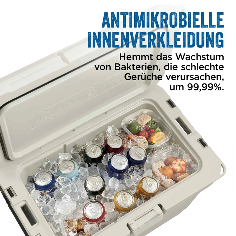 Coleman PRO 55QT Wheeled | 52 Liter Kühlbox mit Rollen | 5 Tage Kühlung