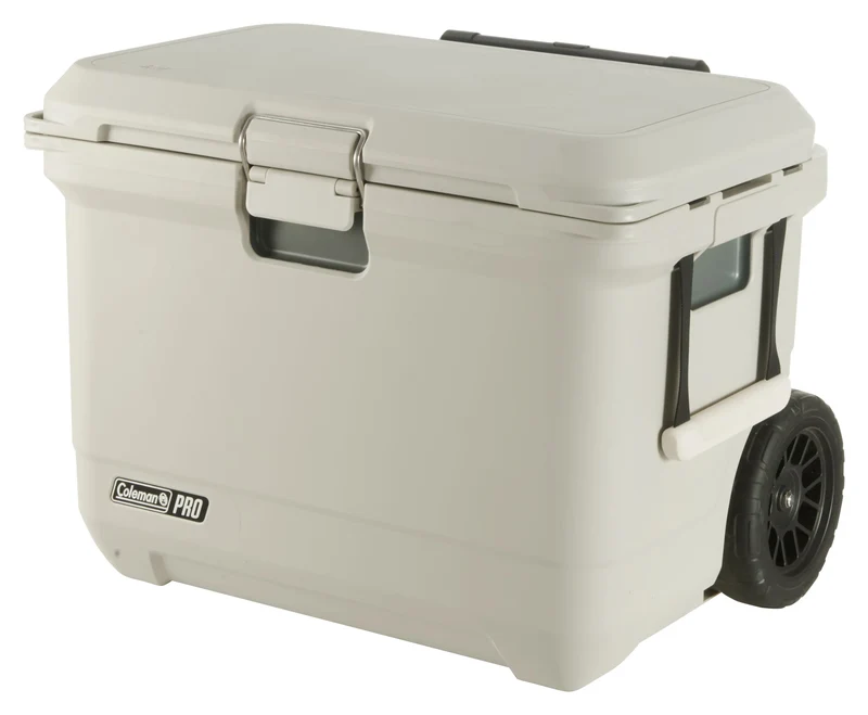 Coleman PRO 55QT Wheeled | 52 Liter Kühlbox mit Rollen | 5 Tage Kühlung