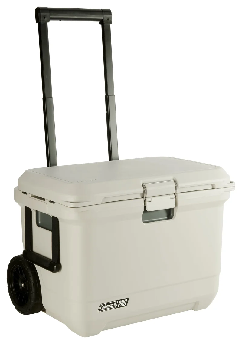 Coleman PRO 55QT Wheeled | 52 Liter Kühlbox mit Rollen | 5 Tage Kühlung