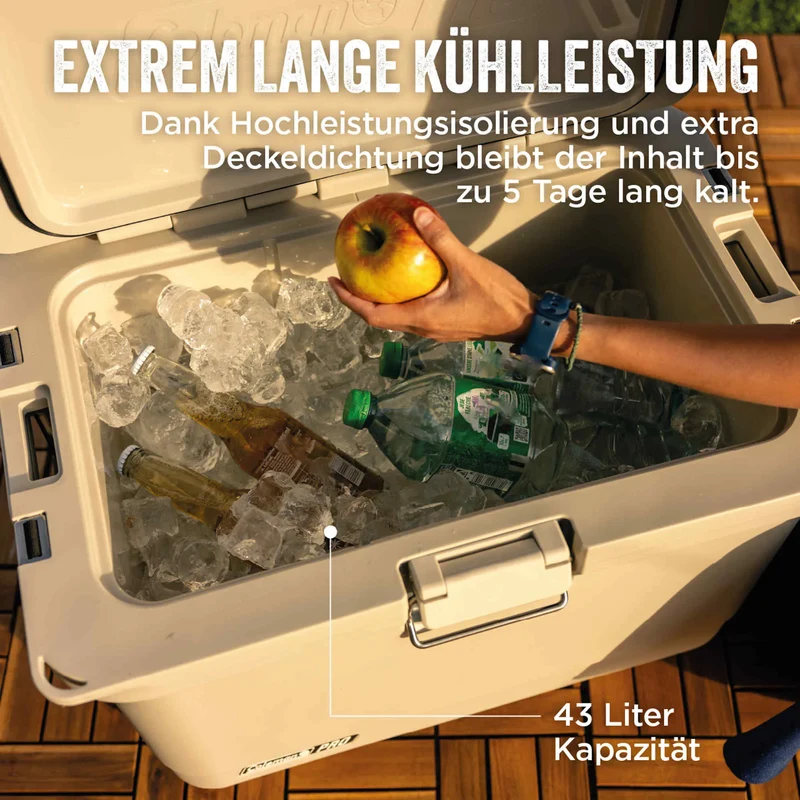 Coleman PRO 45QT | 43 Liter Kühlbox | bis zu 4 Tage Kühlung