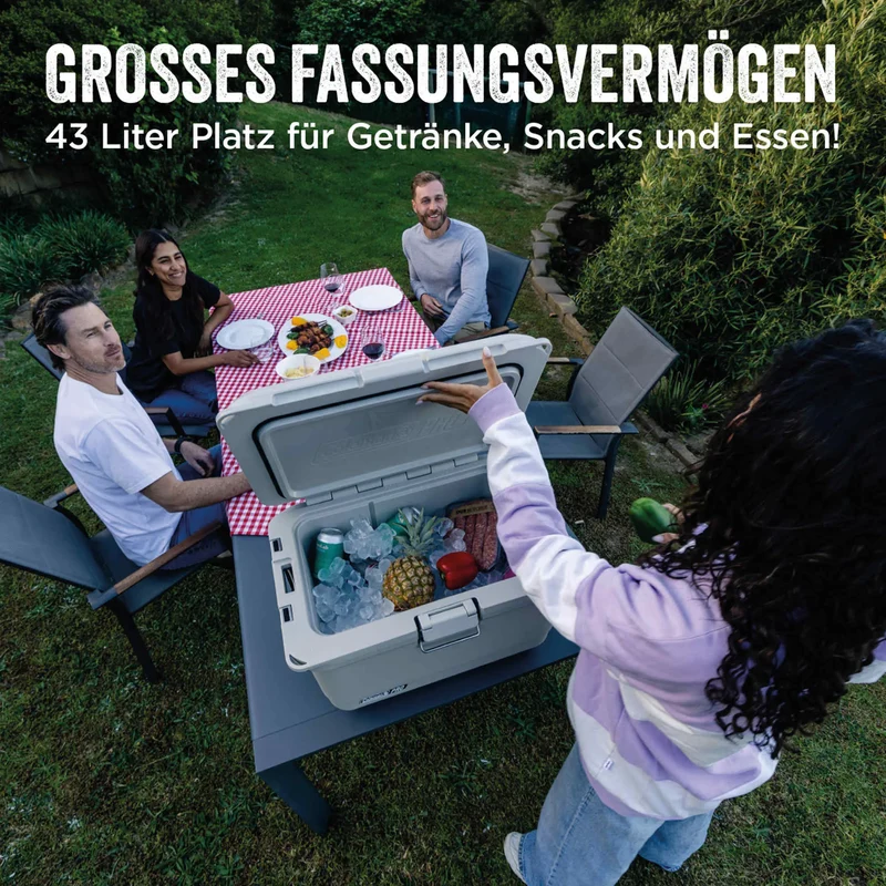 Coleman PRO 45QT | 43 Liter Kühlbox | bis zu 4 Tage Kühlung