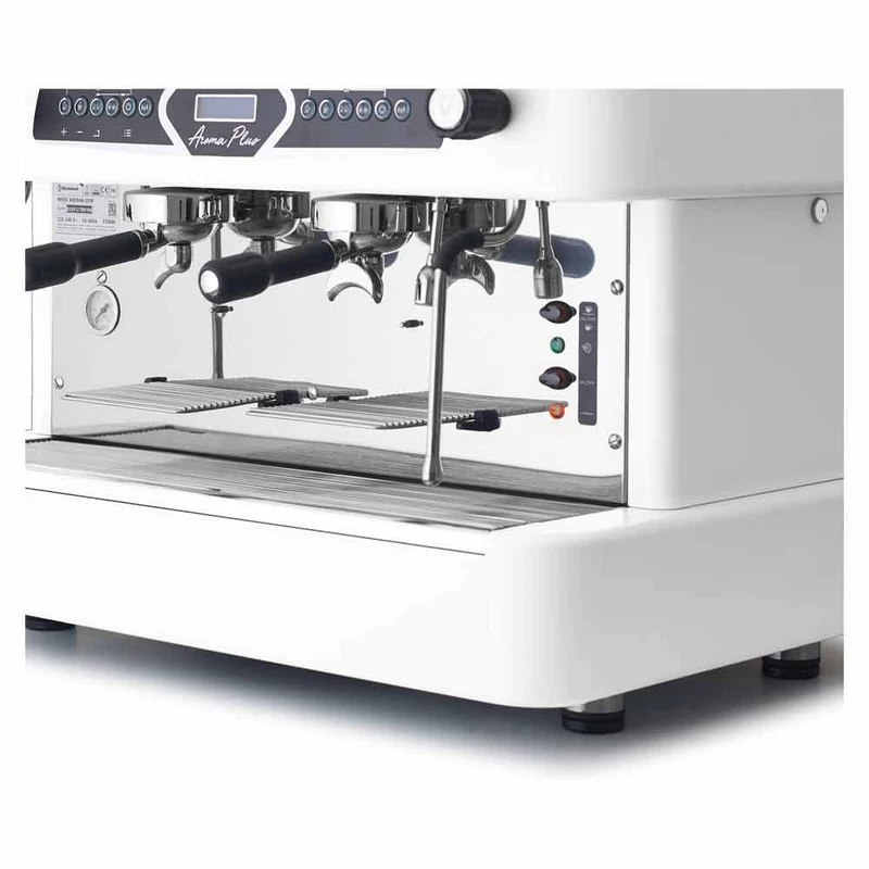 Expressomaschine, 2-gruppig, automatisch (mit Display) - WEIß - AROMA/2EW