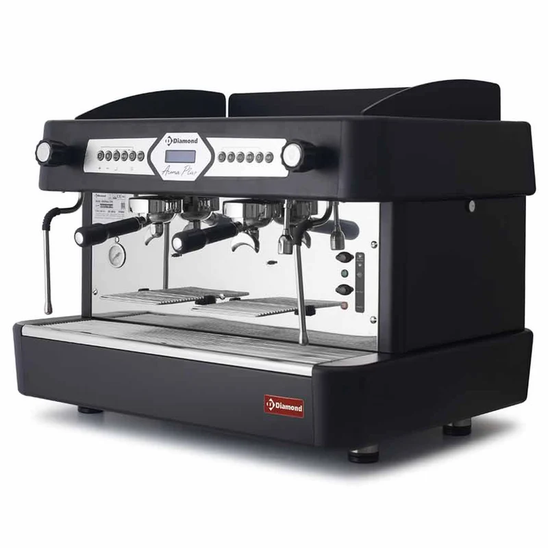 Expressomaschine, 2-gruppig, automatisch (mit Display) - SCHWARZ - AROMA/2EB