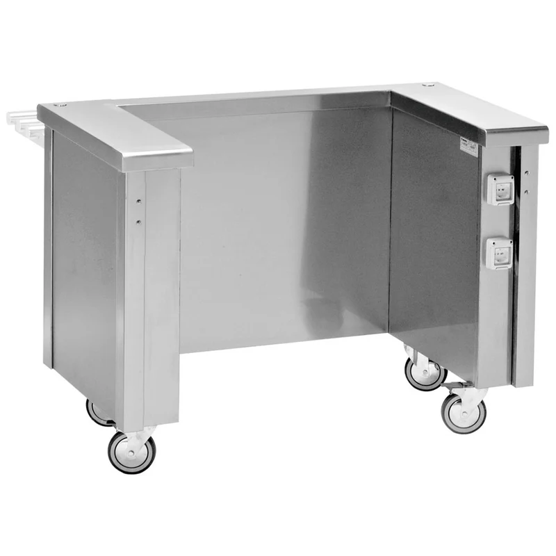 Profi-Arbeitstisch CNS mit Einschub & Steckdosen , 1500 mm, NI15