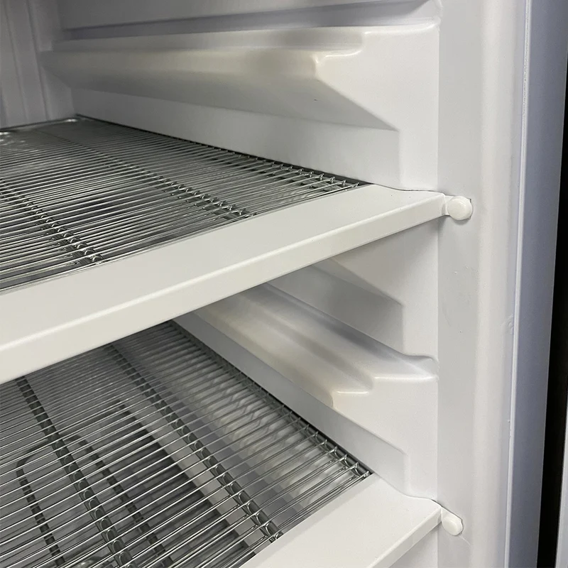 Gastro-Tiefkühlschrank 525 L mit Glastür , Edelstahl , GN 2/1 & 600x400, NFT55/X-R2G