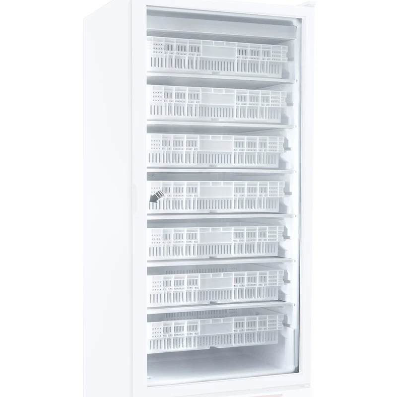 Profi Gefrierschrank 525 L , Edelstahl , für GN 2/1 & 600x400, NFT55/X-R2