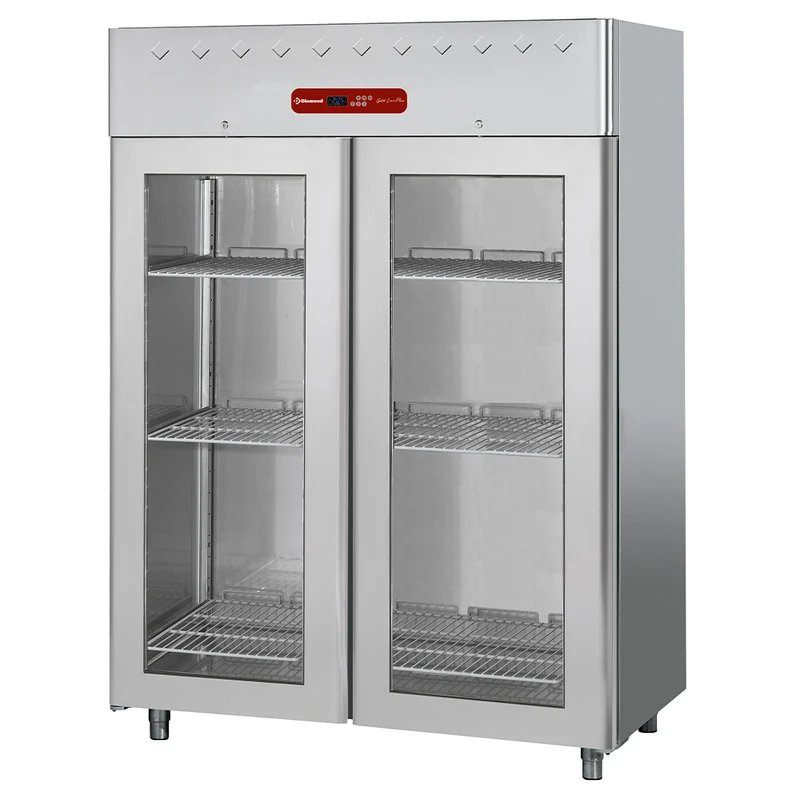 Tiefkühlschrank 1400 Liter, 2 Glastüren GN 2/1 - AD2B/H2G-R2