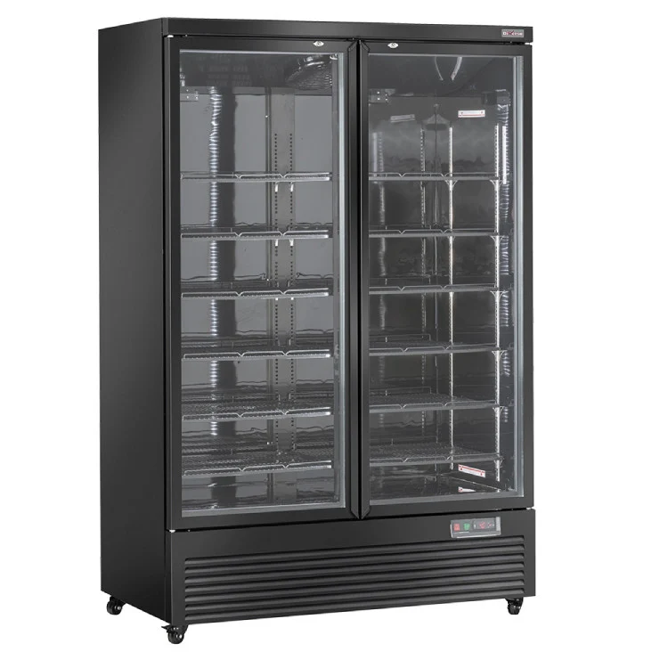 Vertikaler Kühlschrank, 2 Türen, 1085 Liter - SCHWARZ