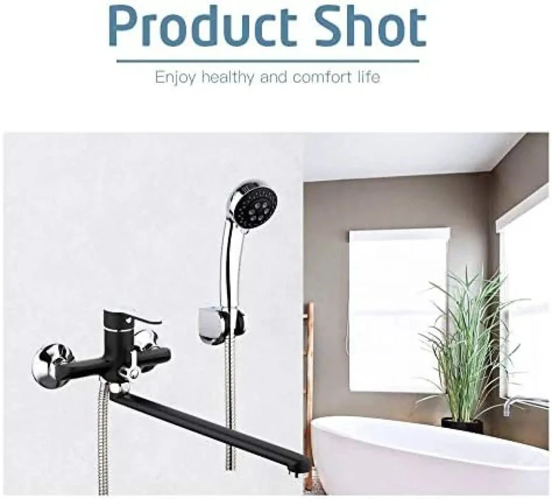 Rock Solid Brass Kitchen Faucet Slick Matte Black Tall 340 Mm Spout Corrosion Resistant Heavy Duty Easy Install High Arc Hot Cold Sink Mixer Top Shelf.