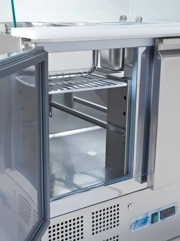 Saladette gerader Glasaufbau KBS 908