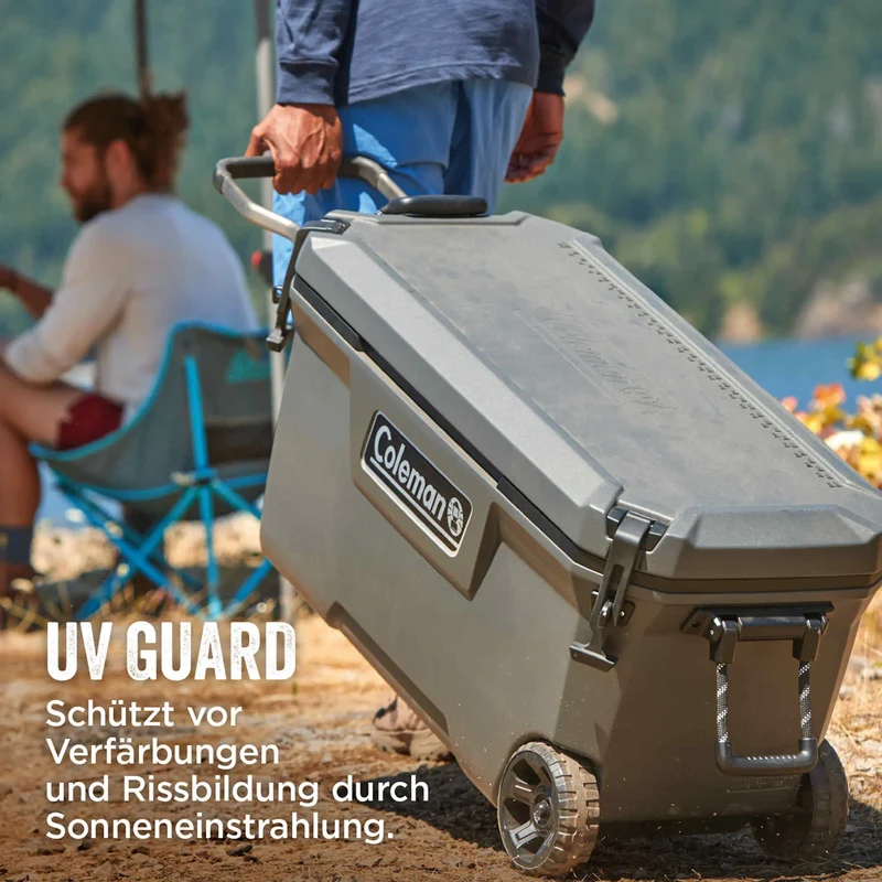 Coleman Convoy 100QT Wheeled | 97 Liter Kühlbox mit Rollen | 5 Tage Kühlung
