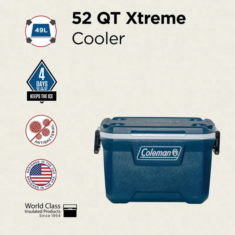 Coleman 52QT Xtreme | 49 Liter Kühlbox | bis zu 4 Tage Kühlung