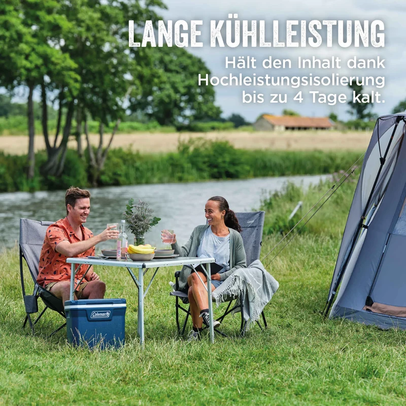 Coleman 50QT Xtreme Wheeled | 47 Liter Kühlbox mit Rollen | bis zu 4 Tage Kühlung
