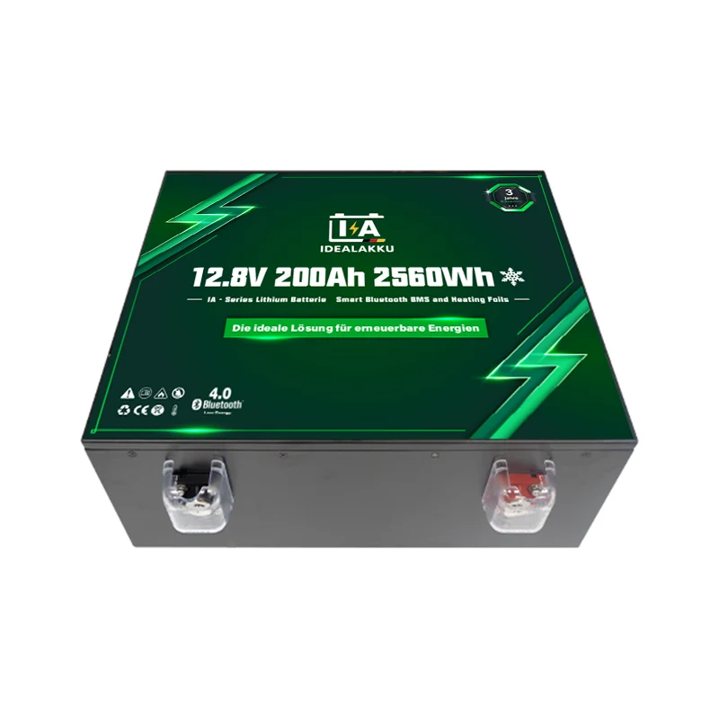 Batterie Lithium LiFePO4 12.8V 200Ah IDEALAKKU IA-12-200H – Remplacement AGM / GEL